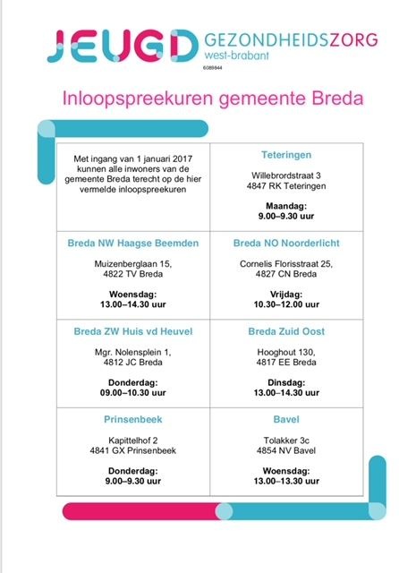 Inloopspreekuren gemeente Breda